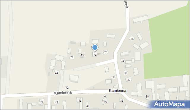 Kamienna, Kamienna, 74, mapa Kamienna