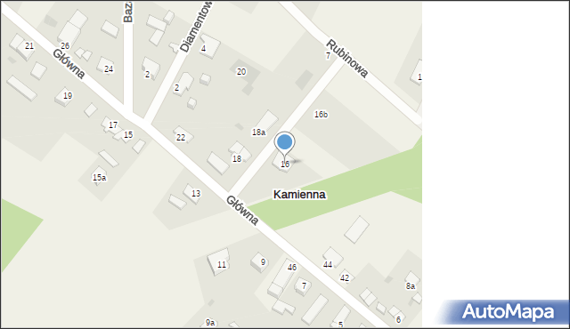 Kamienna, Kamienna, 49j, mapa Kamienna