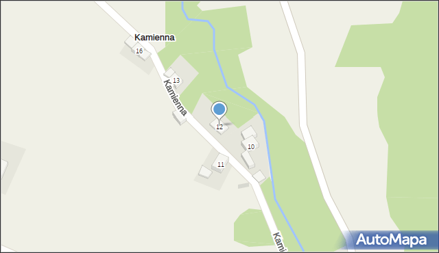 Kamienna, Kamienna, 12, mapa Kamienna