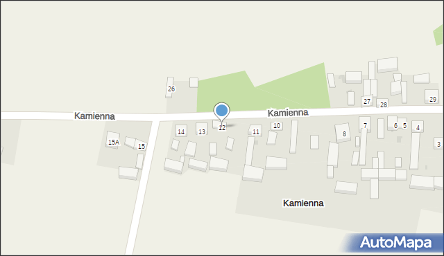 Kamienna, Kamienna, 12, mapa Kamienna