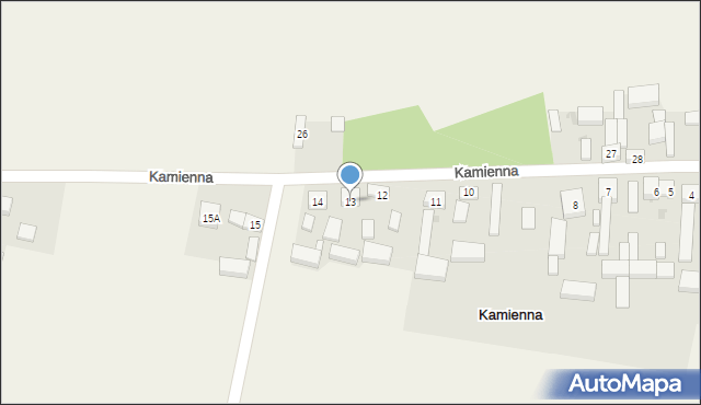 Kamienna, Kamienna, 13, mapa Kamienna