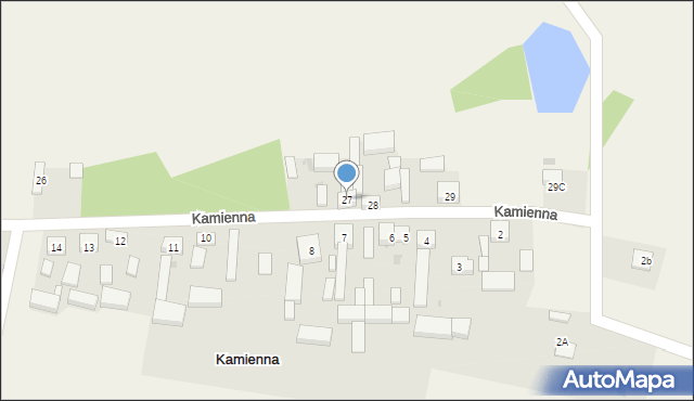 Kamienna, Kamienna, 27, mapa Kamienna