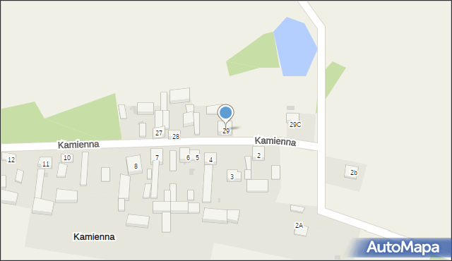 Kamienna, Kamienna, 29, mapa Kamienna