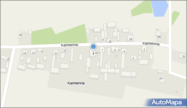 Kamienna, Kamienna, 8, mapa Kamienna