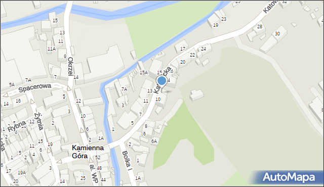 Kamienna Góra, Katowicka, 12, mapa Kamienna Góra