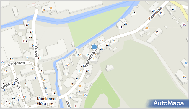 Kamienna Góra, Katowicka, 16, mapa Kamienna Góra