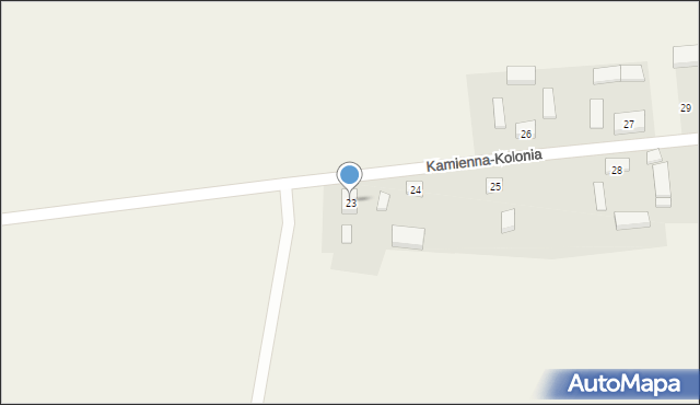 Kamienna-Kolonia, Kamienna-Kolonia, 23, mapa Kamienna-Kolonia