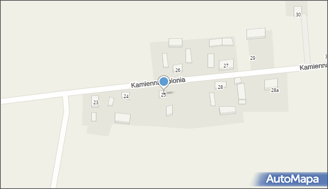 Kamienna-Kolonia, Kamienna-Kolonia, 25, mapa Kamienna-Kolonia