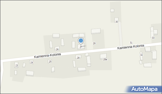 Kamienna-Kolonia, Kamienna-Kolonia, 27, mapa Kamienna-Kolonia