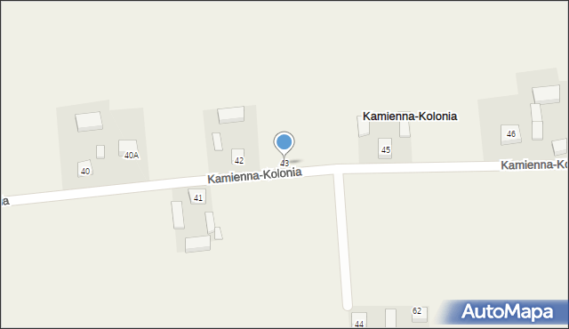 Kamienna-Kolonia, Kamienna-Kolonia, 43, mapa Kamienna-Kolonia