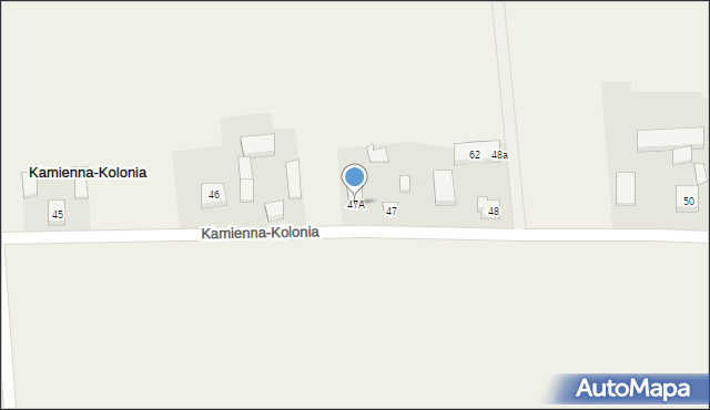 Kamienna-Kolonia, Kamienna-Kolonia, 47A, mapa Kamienna-Kolonia