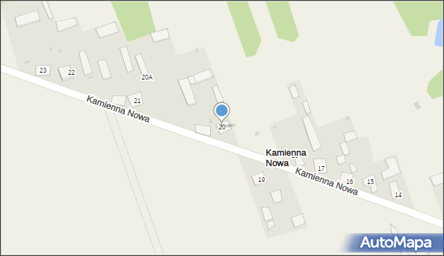 Kamienna Nowa, Kamienna Nowa, 20, mapa Kamienna Nowa