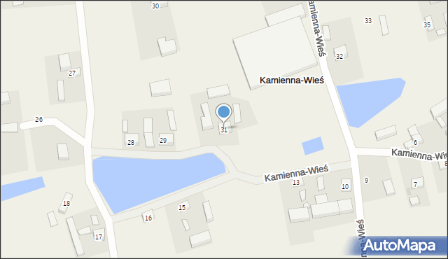 Kamienna-Wieś, Kamienna-Wieś, 31, mapa Kamienna-Wieś