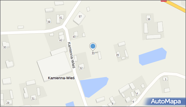 Kamienna-Wieś, Kamienna-Wieś, 33, mapa Kamienna-Wieś
