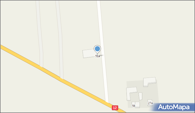 Kamienna-Wieś, Kamienna-Wieś, 51a, mapa Kamienna-Wieś