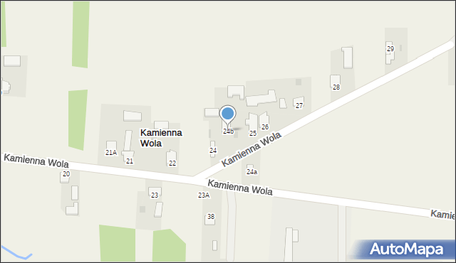 Kamienna Wola, Kamienna Wola, 24b, mapa Kamienna Wola