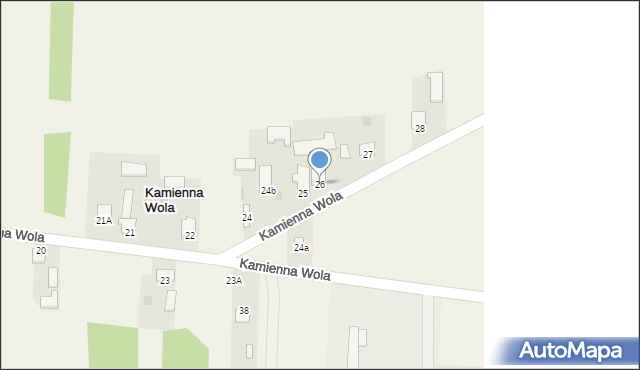 Kamienna Wola, Kamienna Wola, 26, mapa Kamienna Wola