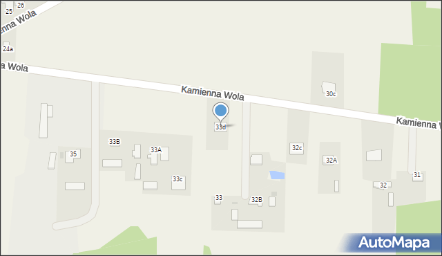 Kamienna Wola, Kamienna Wola, 33d, mapa Kamienna Wola