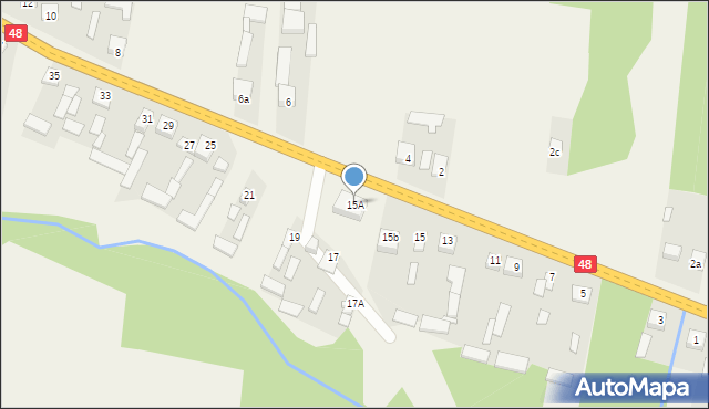 Kamienna Wola, Kamienna Wola, 15A, mapa Kamienna Wola