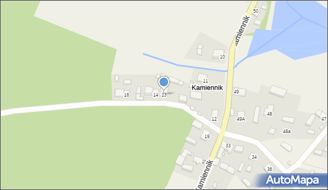 Kamiennik, Kamiennik, 13, mapa Kamiennik