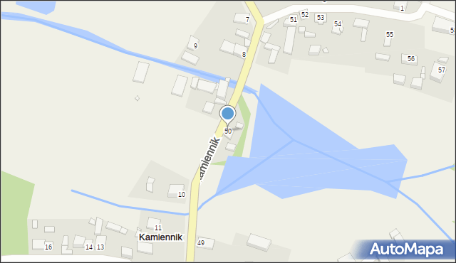 Kamiennik, Kamiennik, 50, mapa Kamiennik