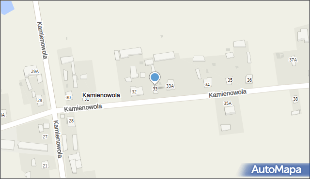 Kamienowola, Kamienowola, 33, mapa Kamienowola