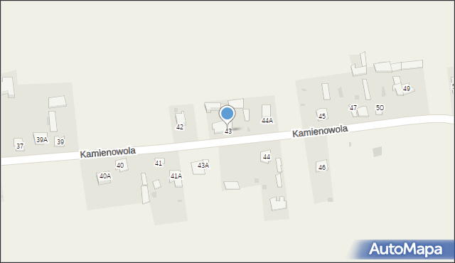 Kamienowola, Kamienowola, 43, mapa Kamienowola