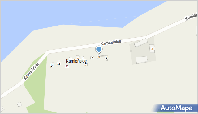 Kamieńskie, Kamieńskie, 5, mapa Kamieńskie