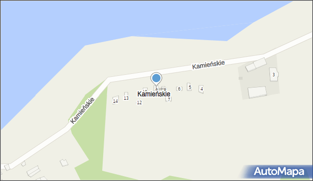 Kamieńskie, Kamieńskie, 9, mapa Kamieńskie