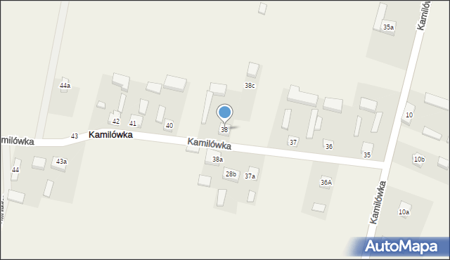 Kamilówka, Kamilówka, 38, mapa Kamilówka