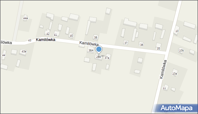 Kamilówka, Kamilówka, 38B, mapa Kamilówka