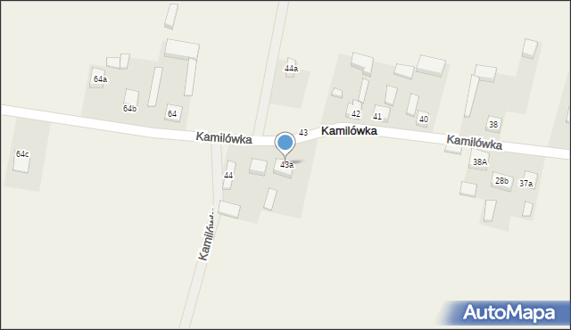 Kamilówka, Kamilówka, 43a, mapa Kamilówka