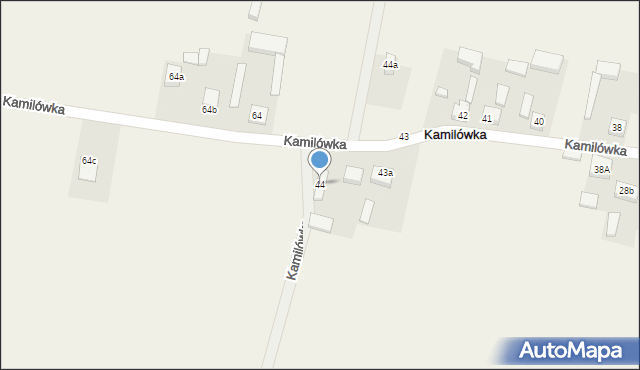 Kamilówka, Kamilówka, 44, mapa Kamilówka