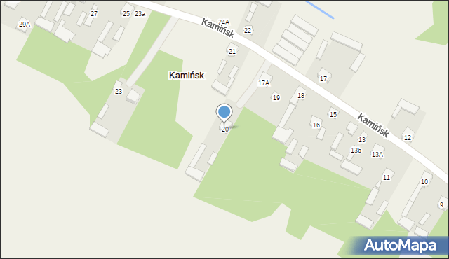 Kamińsk, Kamińsk, 20, mapa Kamińsk