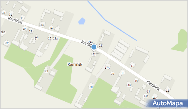 Kamińsk, Kamińsk, 21, mapa Kamińsk