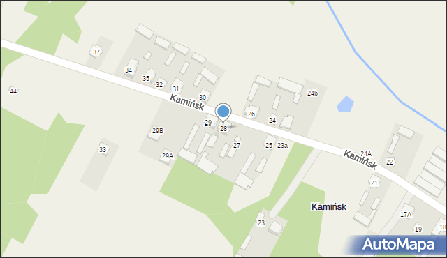 Kamińsk, Kamińsk, 28, mapa Kamińsk