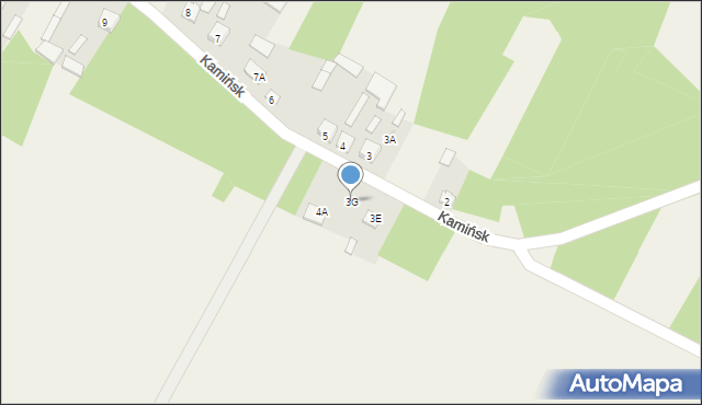 Kamińsk, Kamińsk, 3G, mapa Kamińsk