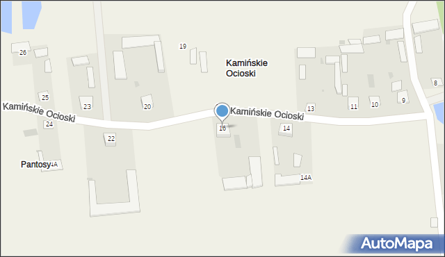 Kamińskie Ocioski, Kamińskie Ocioski, 16, mapa Kamińskie Ocioski