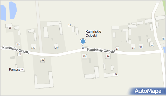 Kamińskie Ocioski, Kamińskie Ocioski, 18, mapa Kamińskie Ocioski