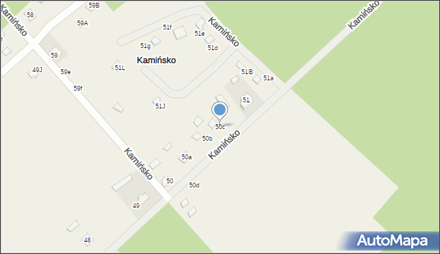 Kamińsko, Kamińsko, 50c, mapa Kamińsko