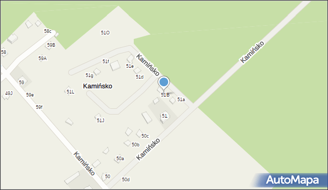 Kamińsko, Kamińsko, 51B, mapa Kamińsko