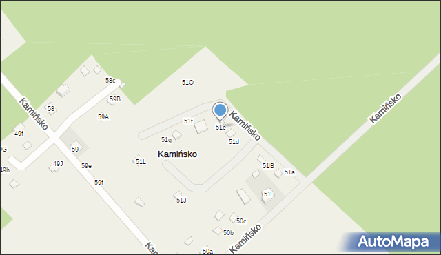 Kamińsko, Kamińsko, 51e, mapa Kamińsko