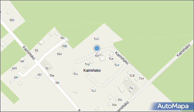 Kamińsko, Kamińsko, 51f, mapa Kamińsko