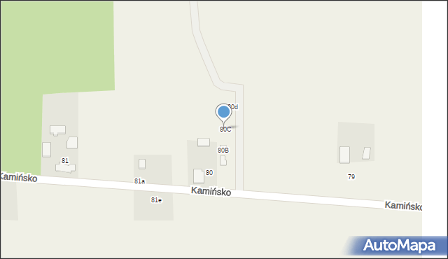 Kamińsko, Kamińsko, 80C, mapa Kamińsko