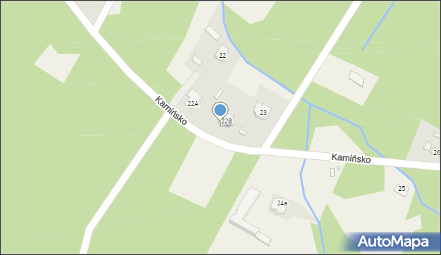 Kamińsko, Kamińsko, 22B, mapa Kamińsko