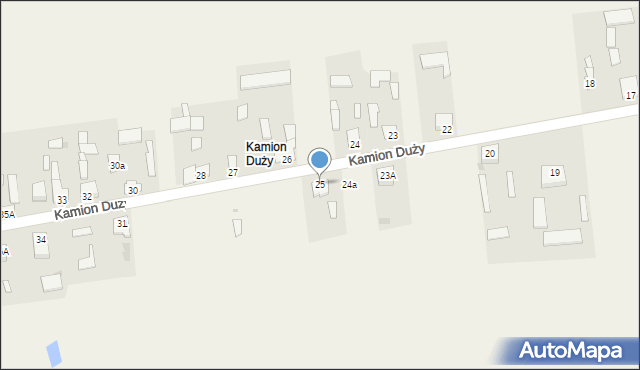 Kamion, Kamion Duży, 25, mapa Kamion