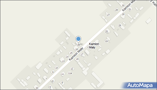 Kamion, Kamion Mały, 19, mapa Kamion