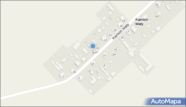 Kamion, Kamion Mały, 9, mapa Kamion