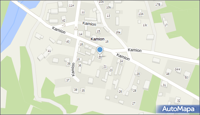 Kamion, Kamion, 20, mapa Kamion