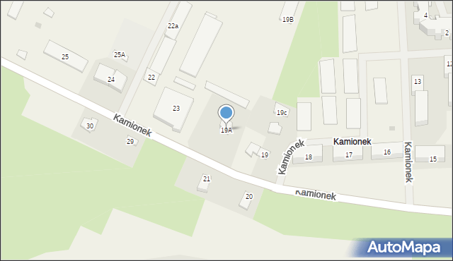 Kamionek, Kamionek, 19A, mapa Kamionek